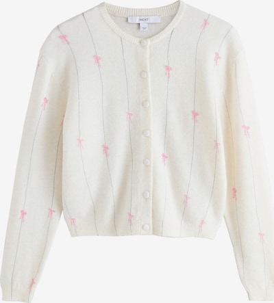 Next Neuletakki värissä norsunluu / tummanharmaa / roosa, Tuotenäkymä