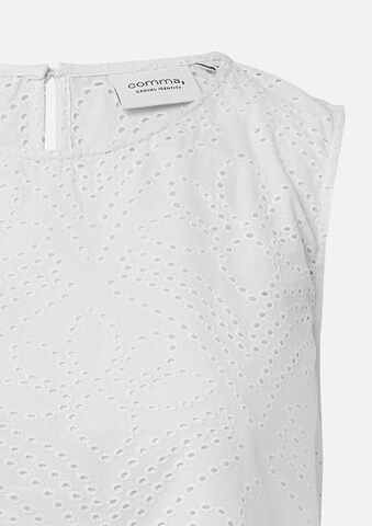 Chemisier comma casual identity en blanc