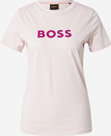 T-shirt BOSS en violet : devant