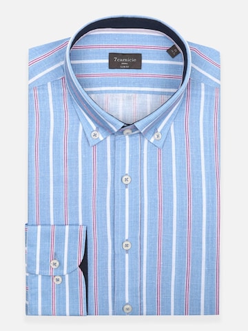 Slim fit Camicia business di 7Camicie in blu: frontale