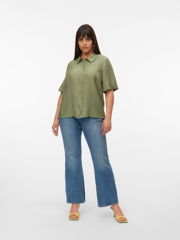 Vero Moda Curve Blouse 'VMCHeaven' in Green