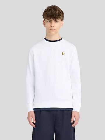 Lyle & Scott Sweatshirt in Wit: voorkant