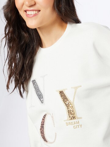 Key Largo Sweatshirt 'NEW YORK' i vit