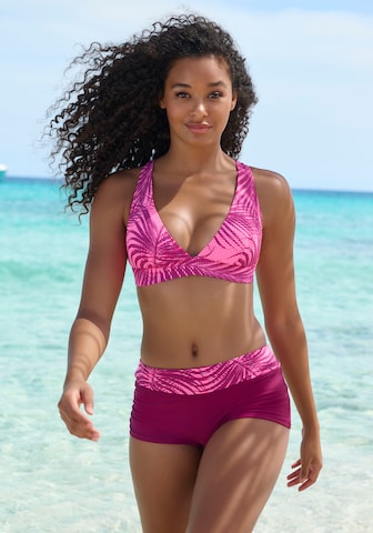 LASCANA ACTIVE Triangel Sportbikinitop in Pink: Vorderseite