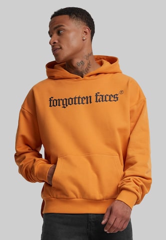 Forgotten Faces Sweatshirt 'Faded' in Orange: Vorderseite