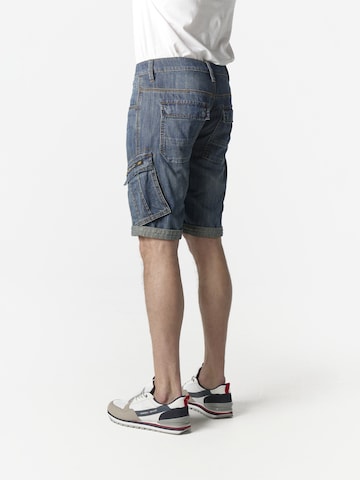 KOROSHI Regular Cargojeans i blå