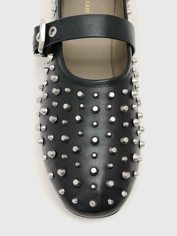 juoda AllSaints Balerinos su dirželiais