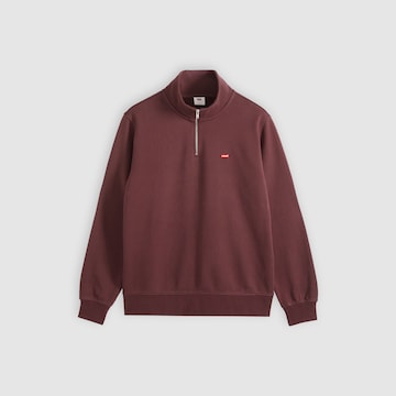 LEVI'S ® Sweatshirt 'Original HM 1/4 Zip' i rød