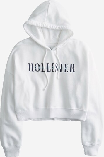 HOLLISTER Блузон с качулка в нейви синьо / светлосиньо / бяло, Преглед на продукта