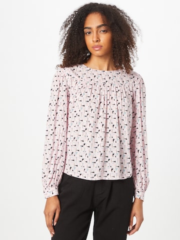 QS Blouse in Pink: front