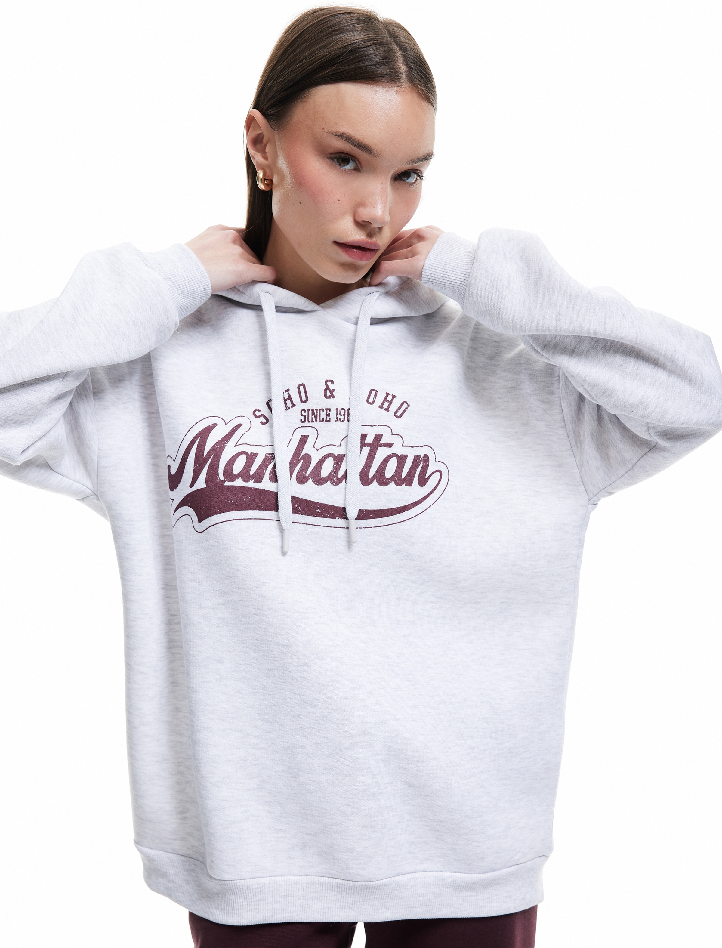 Koton Sweatshirt in Grau: Vorderseite