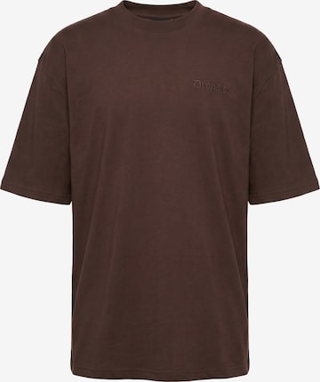 Dropsize Shirt 'Embo' in Brown: front