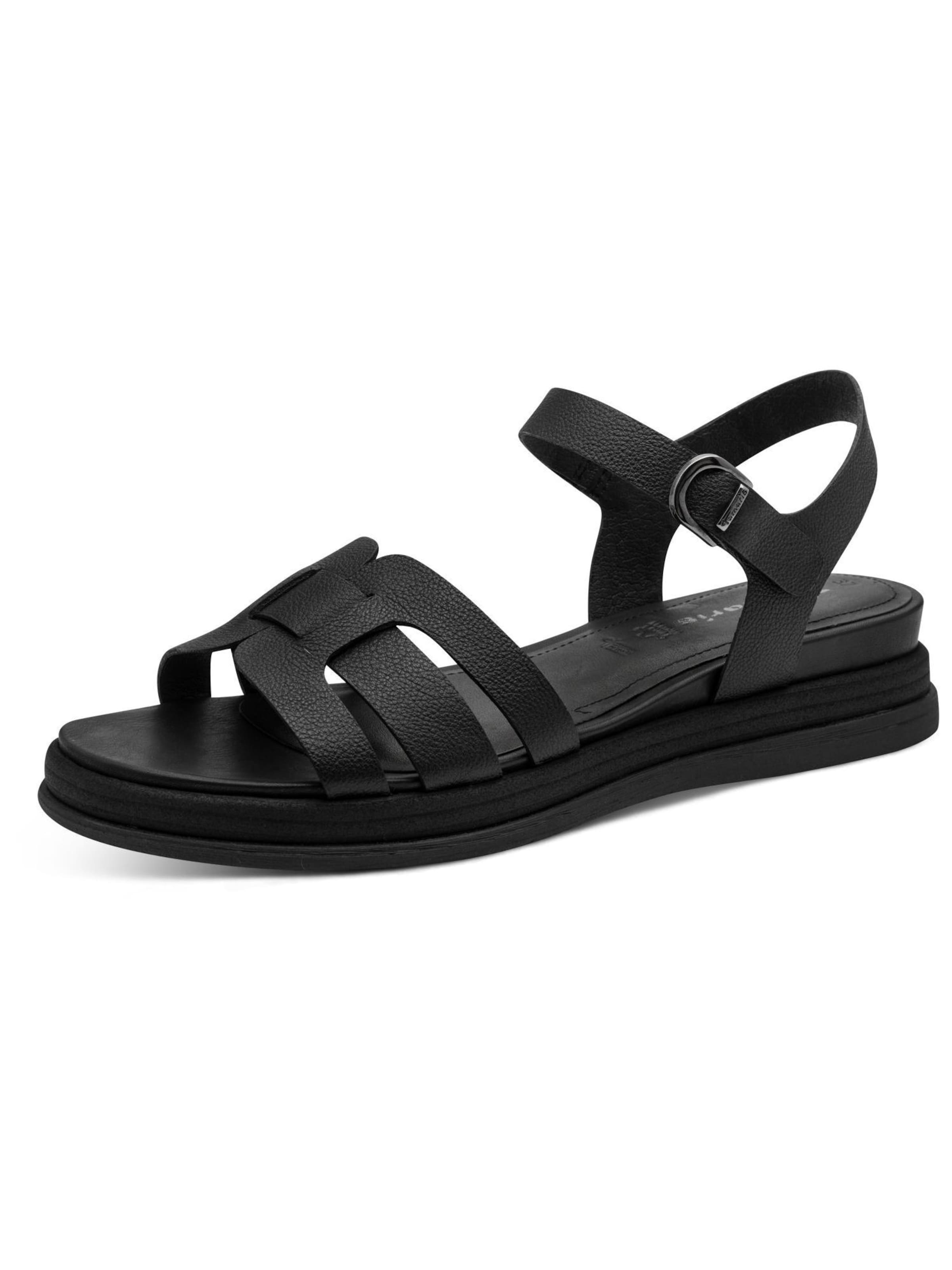 Tamaris Sandaal in Zwart: voorkant