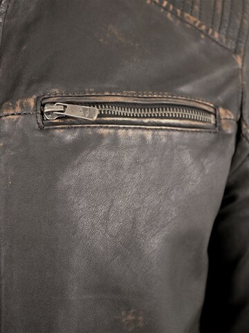 Lederjacken24 Tussenjas 'Stantfort / Sandford' in Zwart