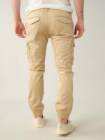 Deeluxe Tapered Cargobroek 'Garden' in Beige