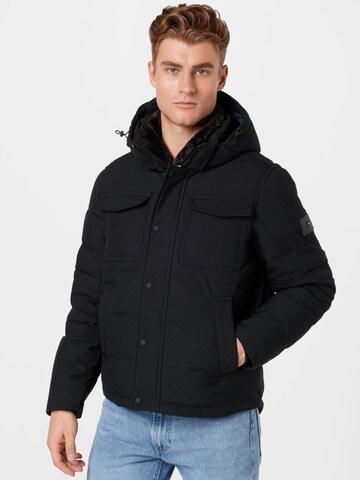 TOMMY HILFIGER Winterjas in Zwart: voorkant