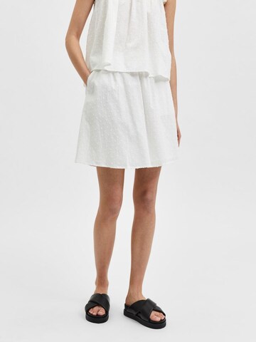 SELECTED FEMME Rok in Wit: voorkant