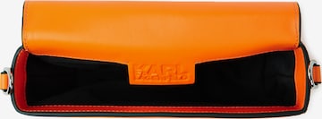 Karl Lagerfeld Olkalaukku 'Signature Fan' värissä oranssi