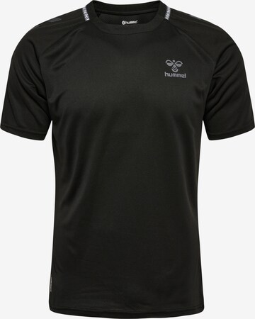 T-Shirt fonctionnel Hummel en noir : devant