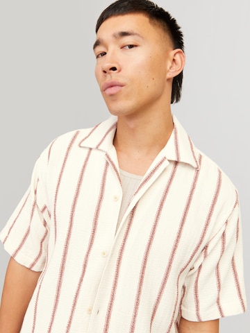 JACK & JONES Классический крой Рубашка 'JORCoba' в Бежевый