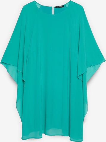 Fiorella Rubino - Vestido en verde: frente