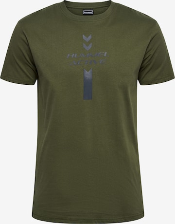 Hummel Shirt 'Active' in Groen: voorkant